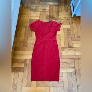 Forever 21 red short-sleeved bodycon dress Size S